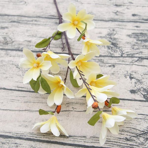 

melsnajsd 11 artificial magnolia wedding party decoration diy large luxury simulation decorative flowers & wreaths