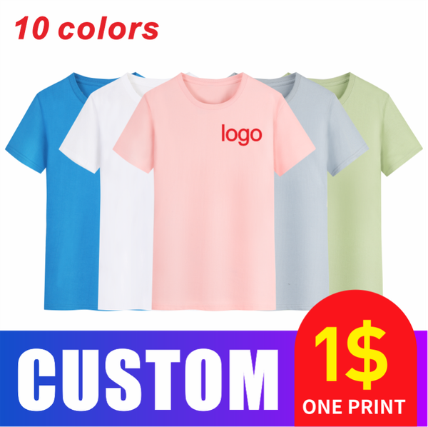 

men's t-shirts coct short-sleeved t-shirt cotton individual group logo custom men and women bottoming shirt, White;black