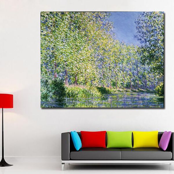 

claude monet painting water lilies canvas wall art painting printed home decor oil canvas painting
