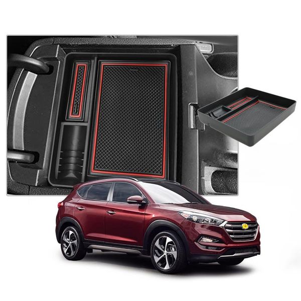 

car organizer ruiya for tucson 2t 2021 armrest box storage central control container auto interior accessories