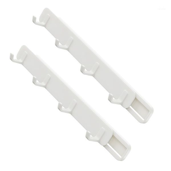 

hooks & rails 2pcs retractable gaps wall storage row