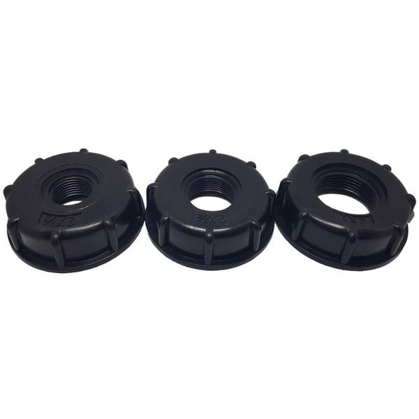 

watering equipments durable ibc tank fittings s60x6 coarse threaded cap 60mm female thread to 1/2 ", 3/4", 1 "adapter connect