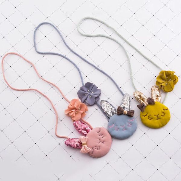 

pendant necklaces korea handmade lovely cloth knit cartoon necklace baby chains fashion jewelry for girls accessories, Silver