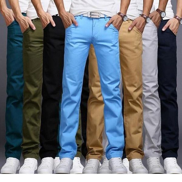 

luren spring summer jeans thin 2021 men's fashion menpants clothes brand, Blue