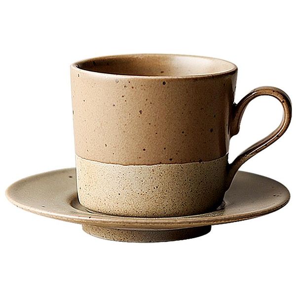 

cups & saucers japanese style coffee cup and saucer set handmade stoare espresso simple crockery travel tazas drinkware eb50bd