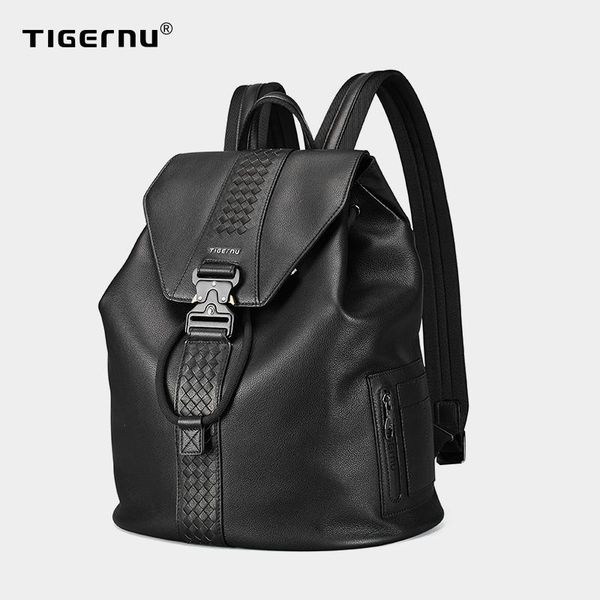 

backpack tigernu men genuine leather 13.3 inch lapbag business casual for