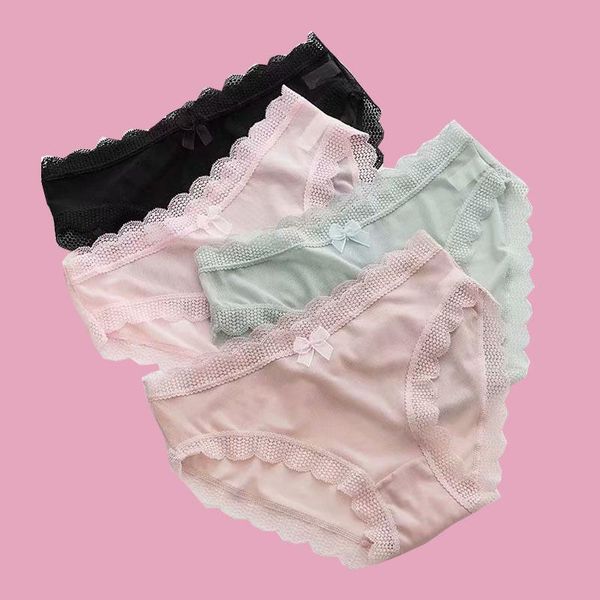 

5pcs/lot girls hollow out thongsteenage lace underwear transparent intimate briefs low-rise pantiesÂ ladies panties sexy, Camo