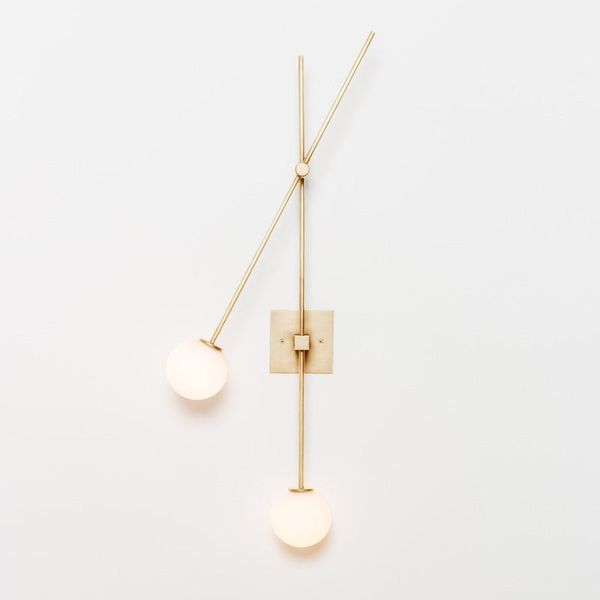

wall lamp nordic art lights modern simple villa minimalist designer model room creative line geometric long