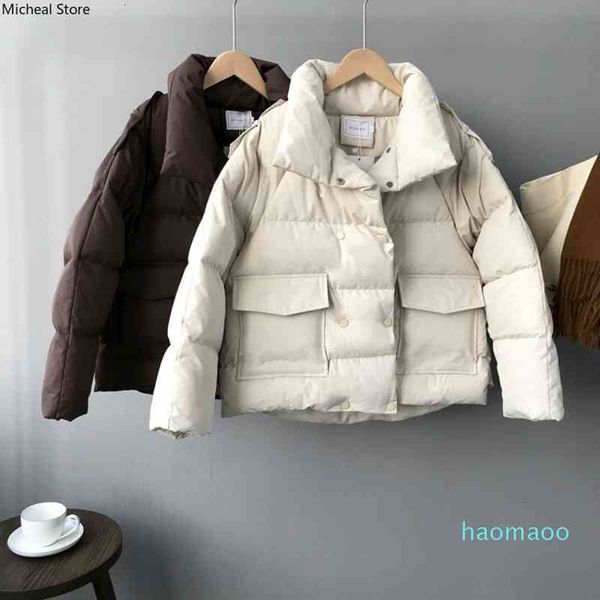 

Women's Down & Parkas Fashion- Woman Coat doble breasted Jacket Female Outerwear Cotton-padded Slim Bread Winter Women YEUL, Black