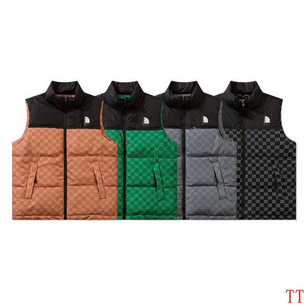 

mens cotton vests fashion cotton vest style men tee women sleeveless down jacket autumn and winter casual jackets couple warm 66, Black;white
