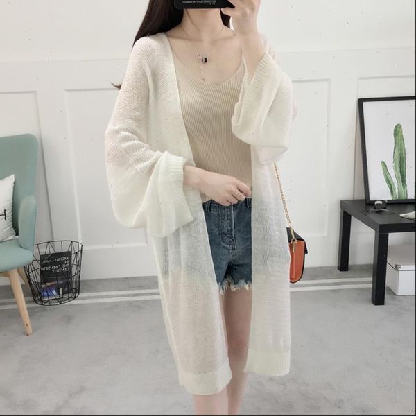 

women sweater knitted cardigan summer long kimono white pull femme oversized sweaters christmas korean vintage, White;black
