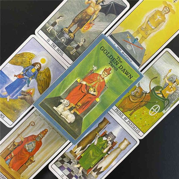 

hay house the golden dawn tarot divination deck oracle card family party playing cards board game dixit sale_p6uu