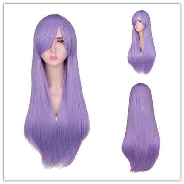 

animation saint xingya (chenghu yarn weaving) light purple animation cos wig, Black