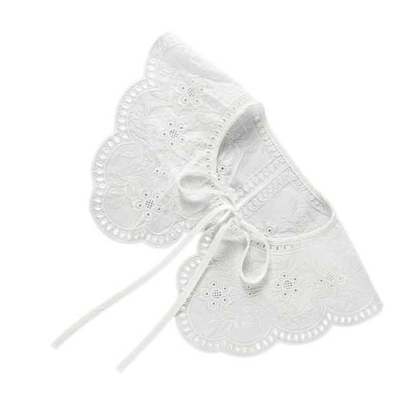 

bow ties cotton shirt fake collar detachable false lace, Black;gray