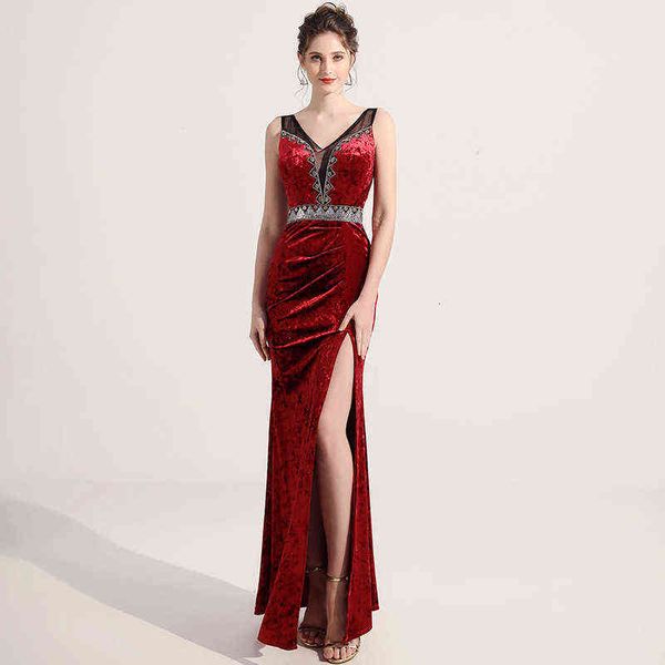 

luxury prom dresses 2021 evening 's long style ktv el nightclub beautiful, Black