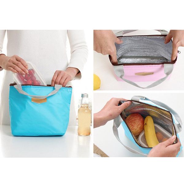 

storage bags waterproof oxford lunch bag picnic camping thermal cooler food drink cool insulated large portable for women kids students