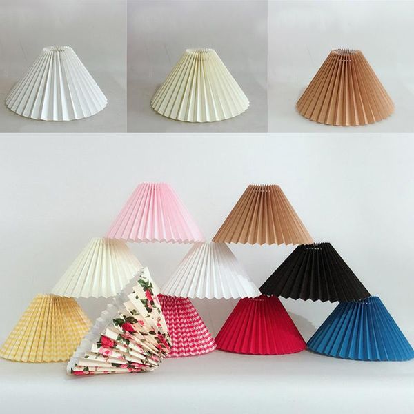 

lamp covers & shades japanese style fabric lampshade pleated shade for table standing floor bedroom decor e27