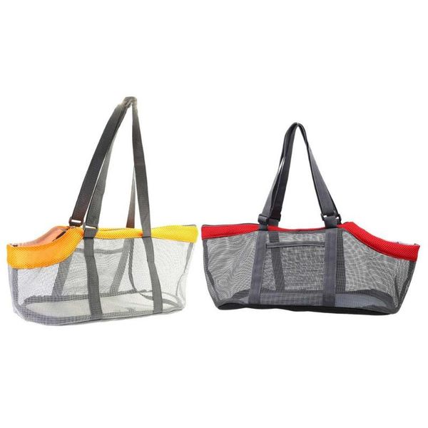 

dog car seat covers outgoing folding pet carrier breathable mesh handbag visible foldable tote bag for outdoor travel camping