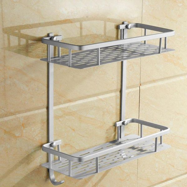 

bathroom shelves 1 piece shelf aluminum shower caddy hook shampoo soap perfume holder bath storage
