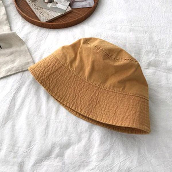 

wide brim hats bucket hat women men summer fisherman girls casual fishing cap washed female foldable drop, Blue;gray