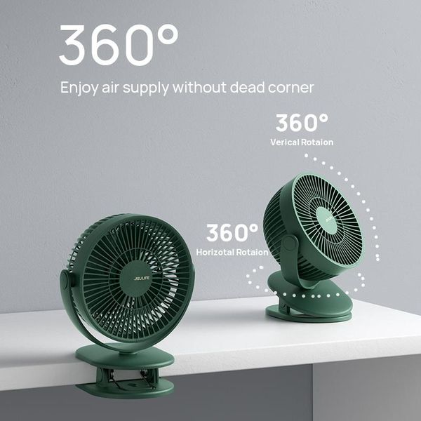 

electric fans portable clip fan stroller usb rechargeable small with 4000mah battery