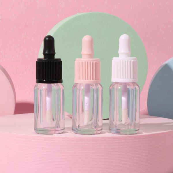 

storage bottles & jars 5 pieces funny cute mini essential oil bottle shaped empty lip gloss tube glaze containers refillable vials diy cosme