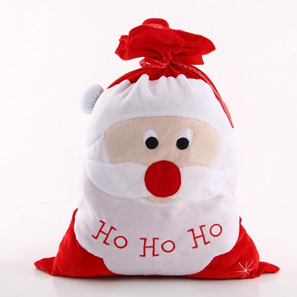 

christmas decorations gift bag santa claus eve hohoho