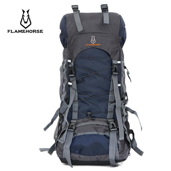 

fashion backpack outdoor men's and women's mountaineering bag waterproof nylon 60l