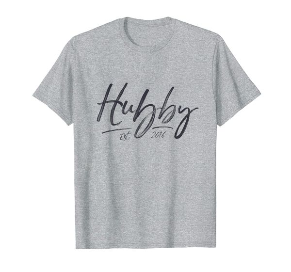 

Hubby Est 2016 3rd Year Anniversary Couple Gift T-Shirt, Mainly pictures