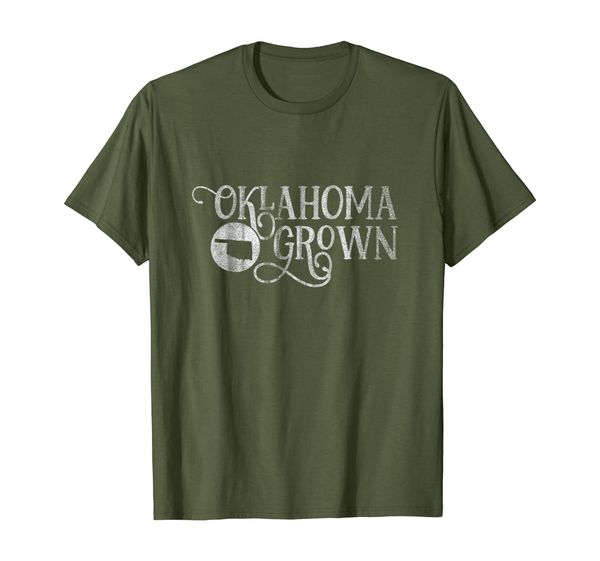 

oklahoma grown t-shirt for oklahomans, White;black