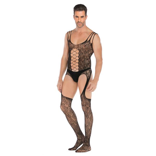 

lingerie latex erotic lingerie bodystocking catsuit body suit male crotchless man intimates costumes underwear hose, Red;black