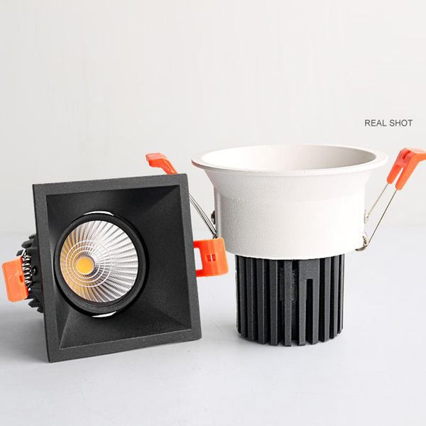 

deep antiglare spot lights embedded led ceiling light living room wall aisle el downlight cree cob round square spotlights