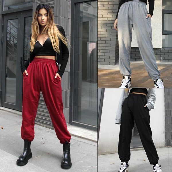 

running trousers leggings women's home casual gray sports pants, bloomers pants, Black;blue