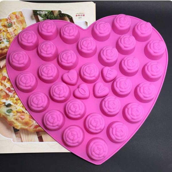 

cake tools baking mold utensils 30 even rose 4 love chocolate grade silicone mousse jello kitchen supplies