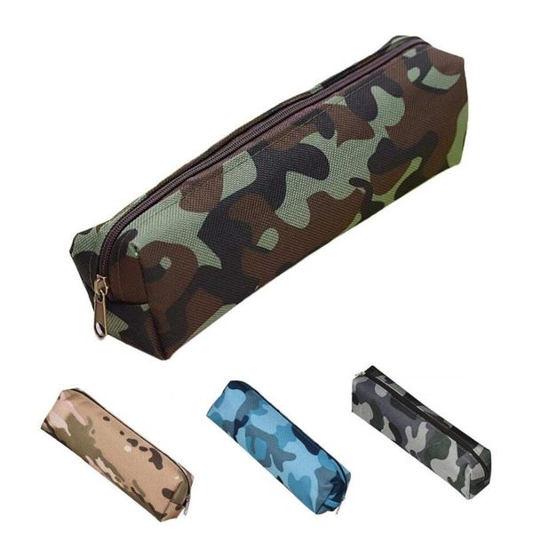 

camouflage style large capacity pencil case school supplies student box stationery bags