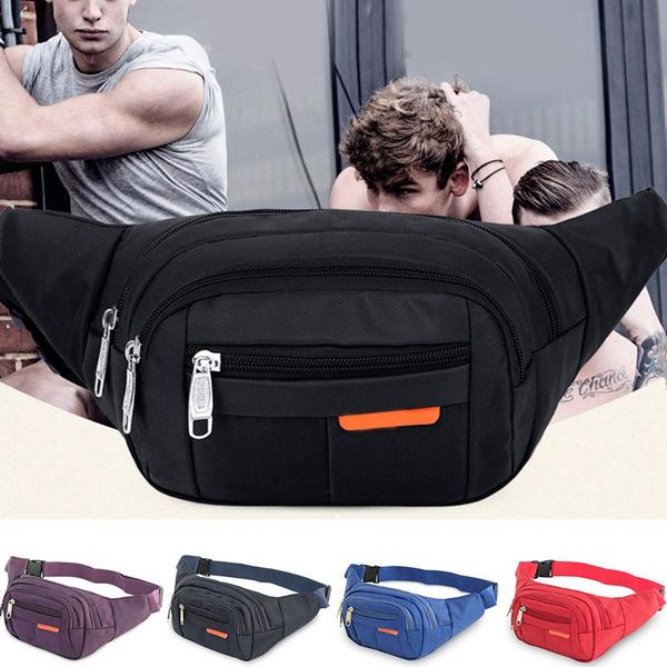 

waist bags fashion simple women men bag casual zipper large capacity for 2021 man