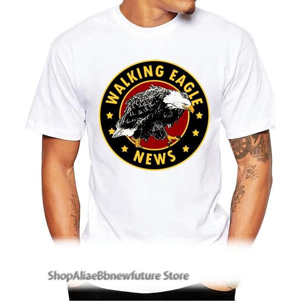

men's t-shirts teehub fashion walking eagle men t-shirt vintage printed hipster tshirts short sleeve casual summer tee funny, White;black