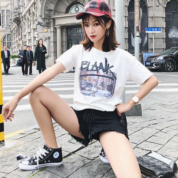 

bh-4f-408-a-3066 100% cotton t-shirts women 210706, White