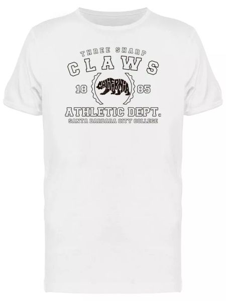 

three sharp claws california men's tee -image by shutterstock, White;black