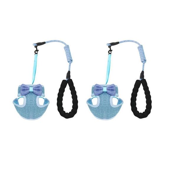 

bowknot vest style cat rope anti-break off adjustable traction chest slip collars & leads