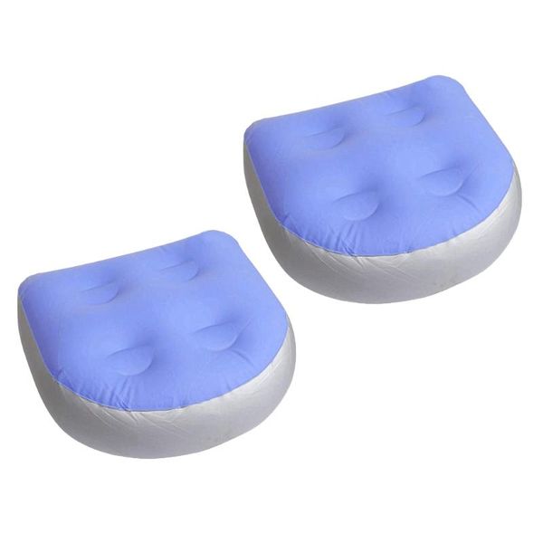 

pack of 2/3/4 spa seat inflatable tub pillow with suction cup chair covers