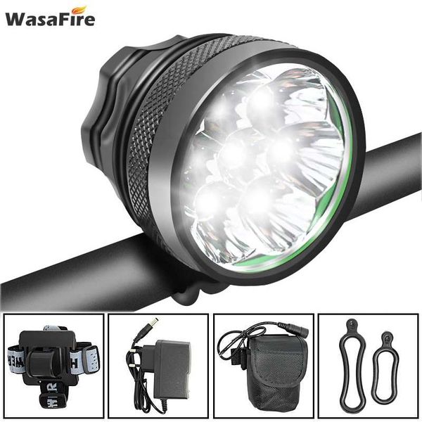 

waterproof 10000lm bike lights front headlamp 7*t6 led bicycle light for headlight cycling accessories
