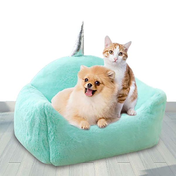 

kennels & pens pet cat sofa cute fluff winter warmth deep sleep suitable for large medium and small bed dog mat supplies accessories