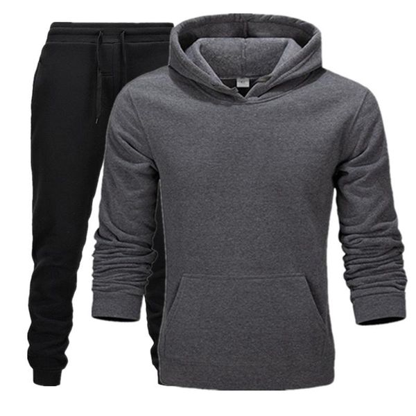 

men's hoodies & sweatshirts sweater t-shirt casual sports suit, Black