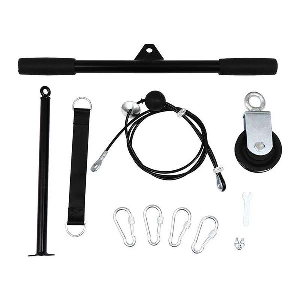 

set diy pulley cable machine attachment system arm bicep triceps trainning kit accessories