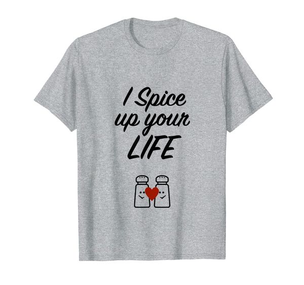 

i spice up your life thanksgiving vibes salt- pepper love t-shirt, White;black