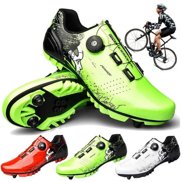 

men outdoor mtb cycling shoes sapatilha ciclismo women professional self-locking road bike self-speed racing 36-48# footwear, Black