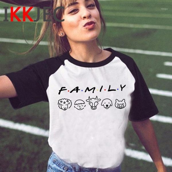 

women's t-shirt vegan friends not food tshirt female 2021 vintage tumblr couple clothes grunge tees1, White