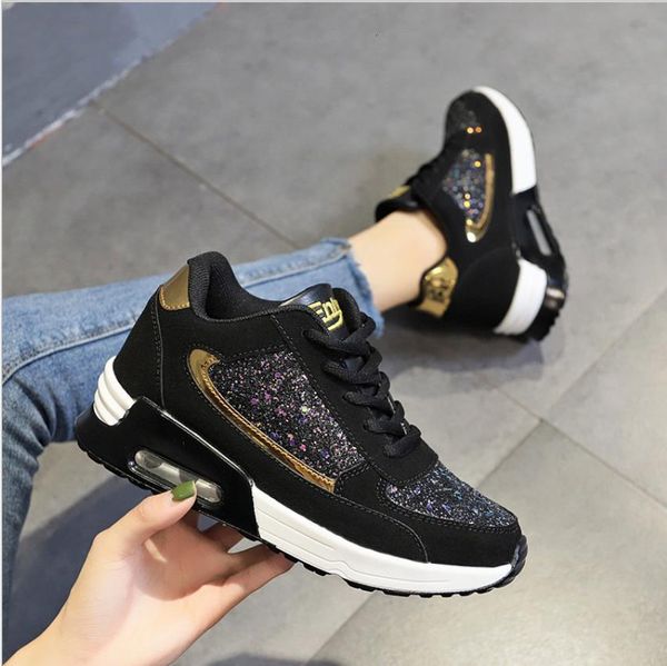 

dress shoes ladies'fashions shoes ladies sequins shake fashionable girls sports black sneakers lq01