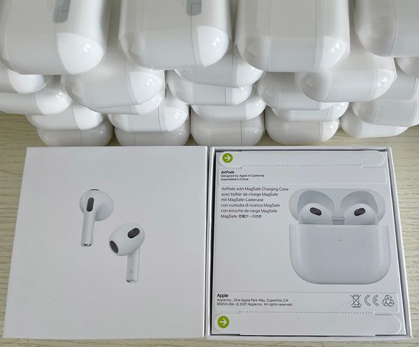 

ups fedex send new 3rd generation airpods 3 pro earphones magsafe wireless charging bluetooth headphones gen 4 3 ap3 ap4 earbuds valid seria